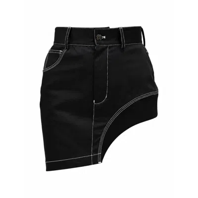 Gao Republic Women's Waterfall Mini Skirt - Black