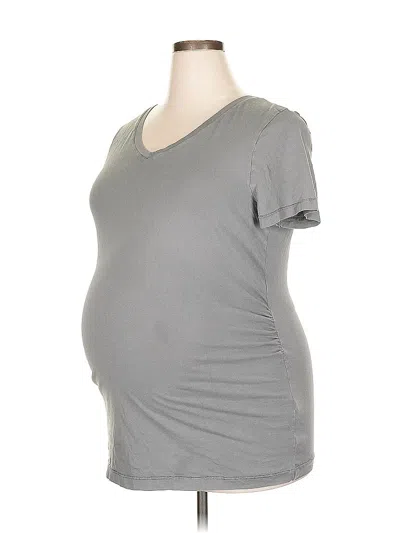 Pre-owned Gap - Maternity Short Sleeve T-shirt In Gray
