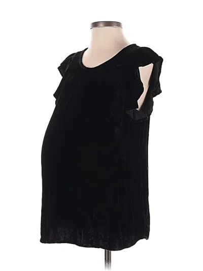Pre-owned Gap - Maternity Sleeveless Top Black Cold Shoulder Neckline Tops
