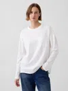 Gap 100% Cotton Authentic Oversized Pocket T-shirt In Fresh White