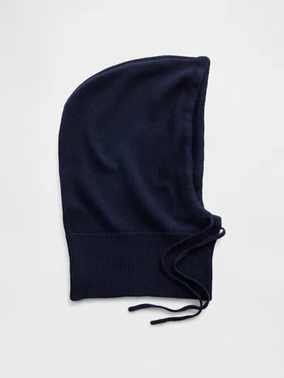 Gap 100% Cotton Drawcord Hood In Blue