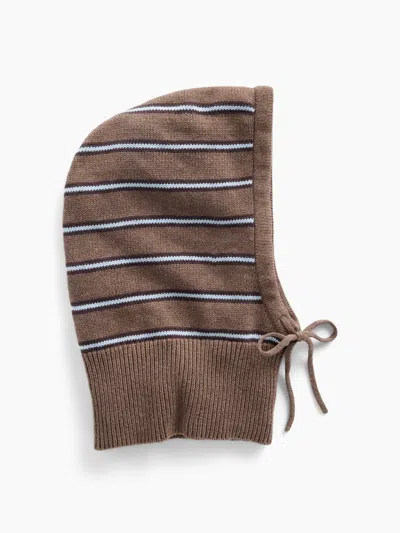 Gap 100% Cotton Drawcord Hood In Blue Stripe