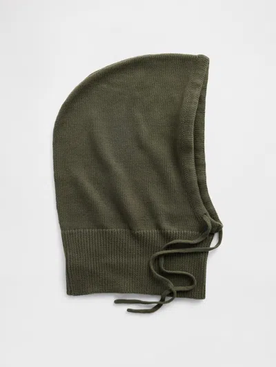 Gap 100% Cotton Drawcord Hood In Green