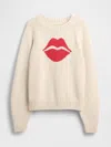 Gap 100% Cotton Kiss Raglan Sweater In Neutral