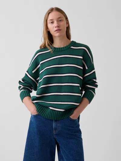 Gap 100% Cotton Oversized Sweater In Green