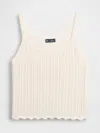 Gap 100% Cotton Pointelle Tank Top