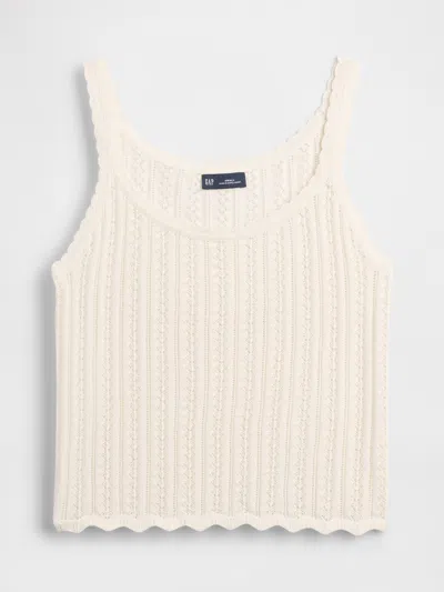 Gap 100% Cotton Pointelle Tank Top