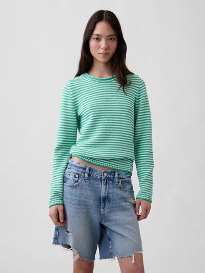 Gap 100% Cotton Rollneck Sweater In Green