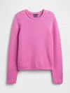Gap 100% Cotton Rollneck Sweater In Pink