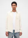 Gap 100% Linen Classic Shirt In Brown