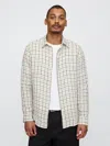 Gap All-day Poplin Shirt In Standard Fit In Off White