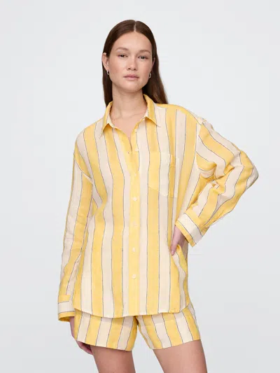Gap 100% Linen Oversized Shirt