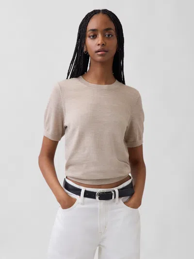 Gap 100% Merino Wool Sweater Top In Neutral