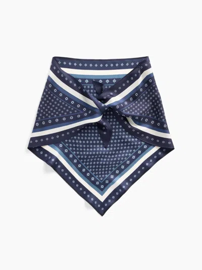 Gap 100% Silk Oversized Triangle Bandana Scarf In Black
