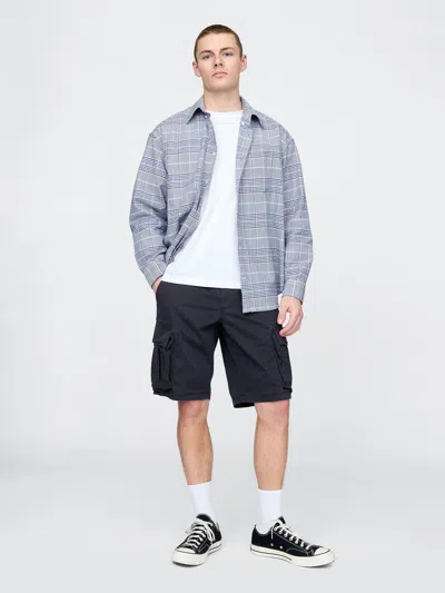 Gap 11" Relaxed Cargo Shorts In Dark Night