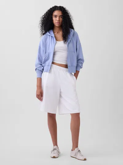 Gap 11.5" Vintagesoft Terry Longline Sweat Shorts In White