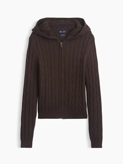 Gap 100% Cotton Cable-knit Zip Cardigan