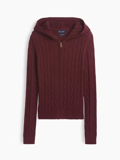 Gap 100% Cotton Cable-knit Zip Cardigan