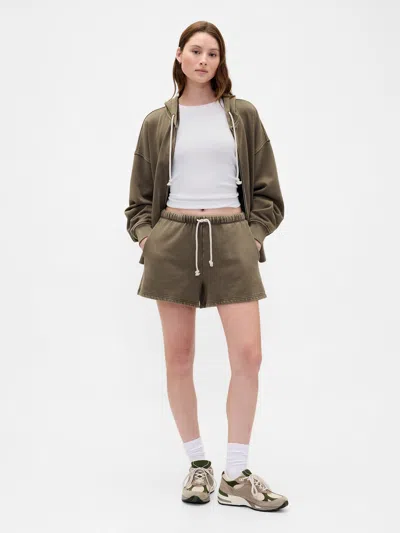 Gap 3" Heavyweight French Terry Sweat Shorts In Green