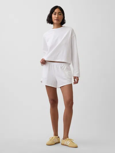 Gap 3" Knit Dolphin Shorts In White