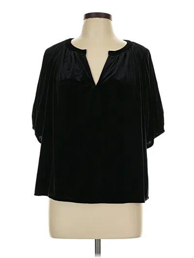 Pre-owned Gap 3/4 Sleeve Blouse In Black