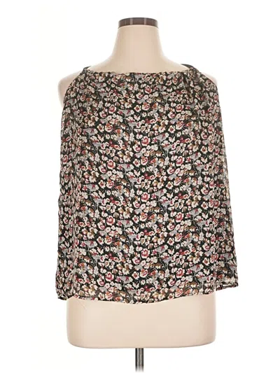 Pre-owned Gap 3/4 Sleeve Blouse In Black