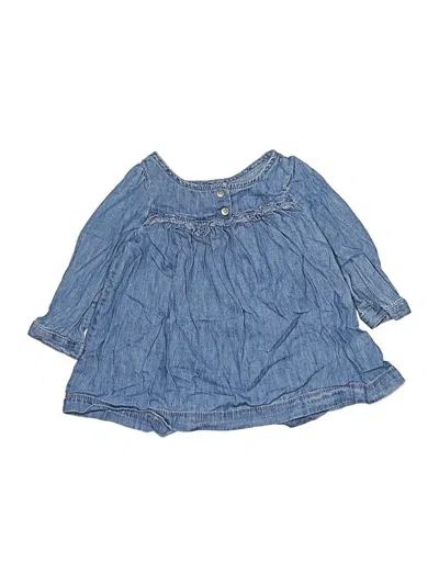Pre-owned Gap Babies' 3/4 Sleeve Blouse In Blue