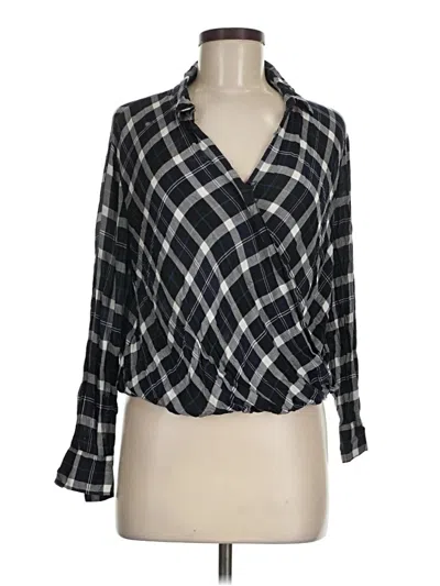 Pre-owned Gap 3/4 Sleeve Blouse In Blue