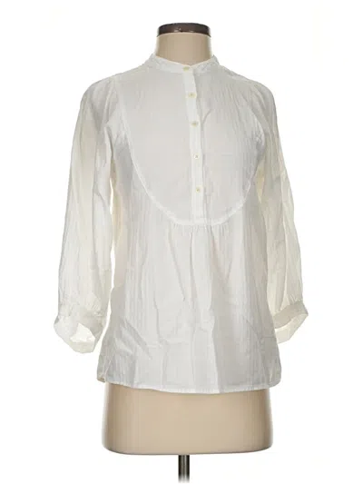Pre-owned Gap 3/4 Sleeve Blouse In Ivory