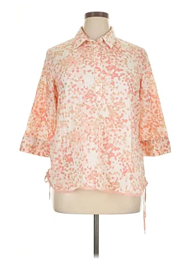 Pre-owned Gap 3/4 Sleeve Blouse In Orange