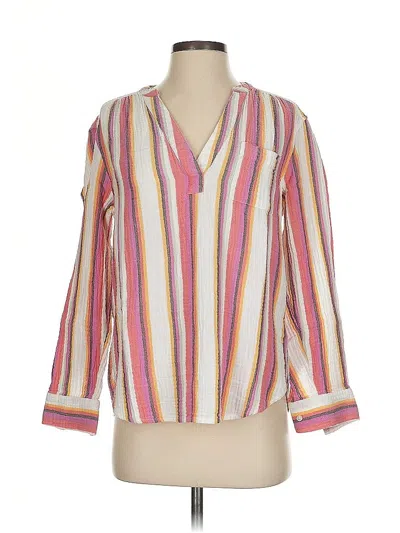Pre-owned Gap 3/4 Sleeve Blouse In Pink