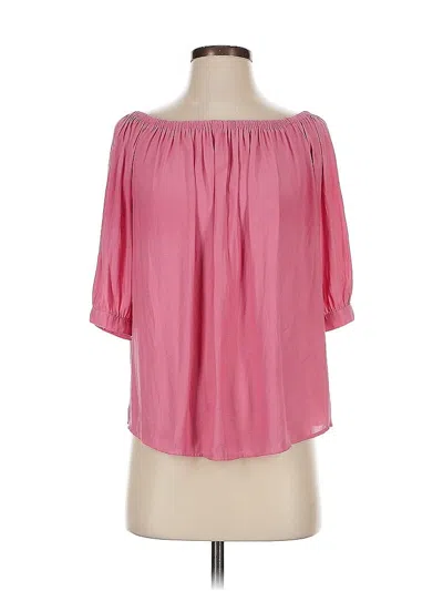 Pre-owned Gap 3/4 Sleeve Blouse In Pink