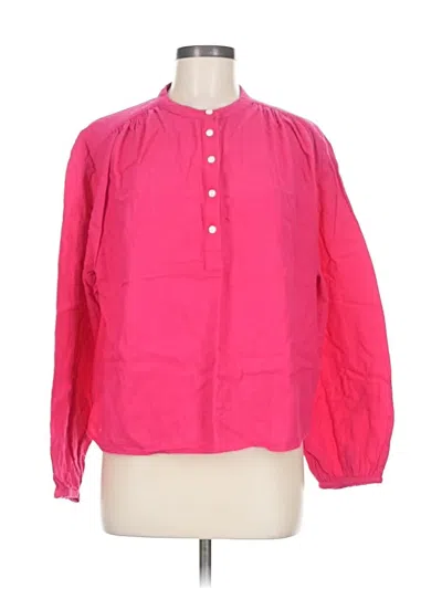 Pre-owned Gap 3/4 Sleeve Blouse In Pink