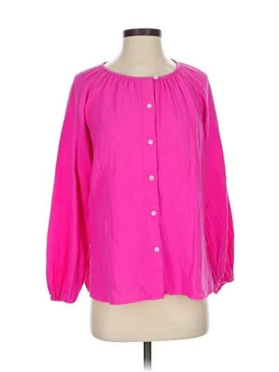 Pre-owned Gap 3/4 Sleeve Blouse In Pink