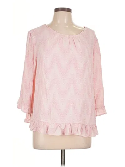 Pre-owned Gap 3/4 Sleeve Blouse In Pink