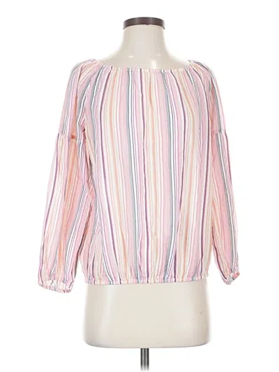 Pre-owned Gap 3/4 Sleeve Blouse In Pink