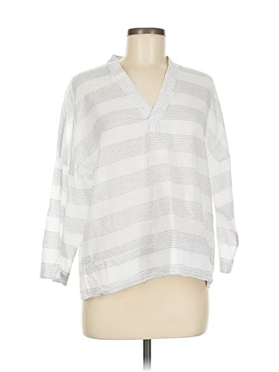 Pre-owned Gap 3/4 Sleeve Blouse In Silver