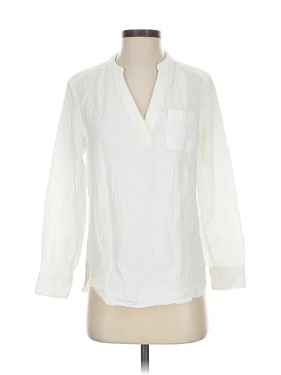 Pre-owned Gap 3/4 Sleeve Blouse In White