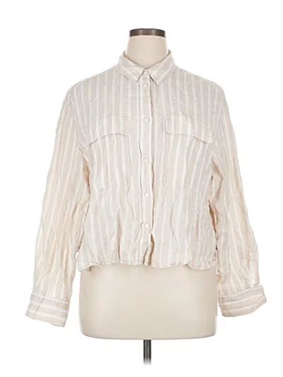Pre-owned Gap 3/4 Sleeve Blouse In White