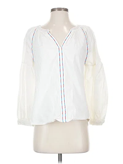 Pre-owned Gap 3/4 Sleeve Blouse In White