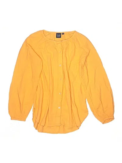 Pre-owned Gap Kids' 3/4 Sleeve Blouse In Yellow