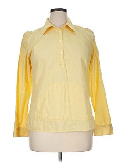 Pre-owned Gap 3/4 Sleeve Blouse In Yellow