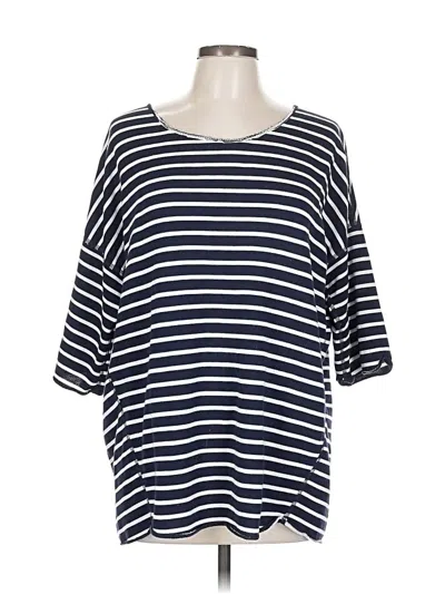 Pre-owned Gap 3/4 Sleeve T-shirt In Blue