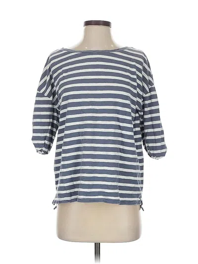 Pre-owned Gap 3/4 Sleeve T-shirt In Gray