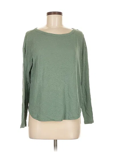 Pre-owned Gap 3/4 Sleeve T-shirt In Green
