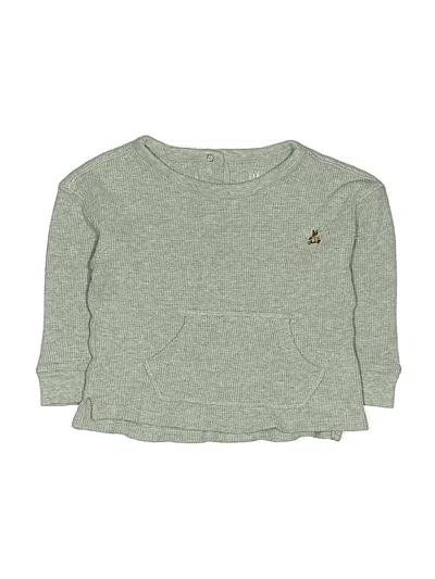 Pre-owned Gap Kids' 3/4 Sleeve T-shirt In Green