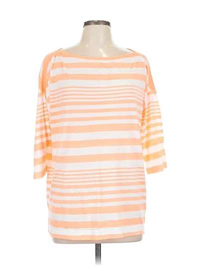 Pre-owned Gap 3/4 Sleeve T-shirt In Orange