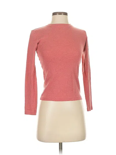 Pre-owned Gap 3/4 Sleeve T-shirt In Pink
