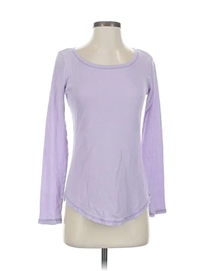 Pre-owned Gap 3/4 Sleeve T-shirt In Purple