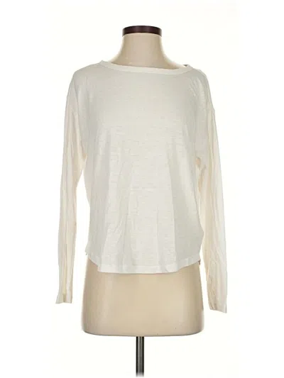 Pre-owned Gap 3/4 Sleeve T-shirt In White